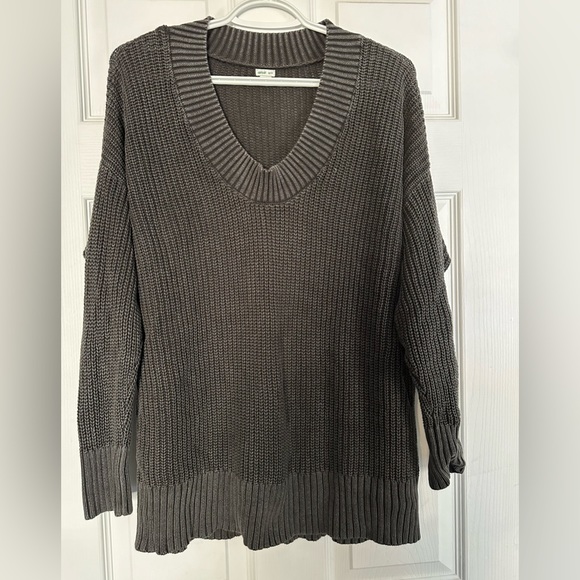 Aerie Scoopneck Cotton Sweater - Picture 6 of 7